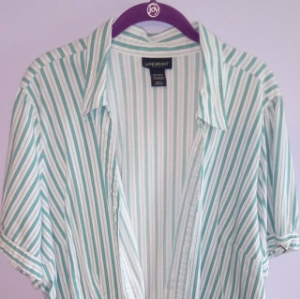 Lane Bryant real striped top, EUC